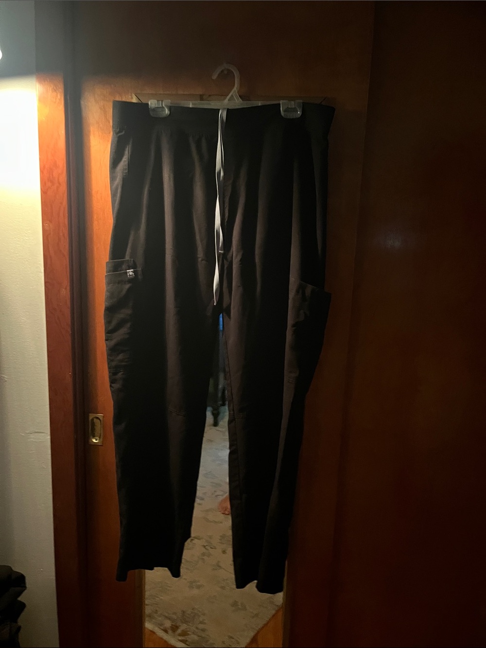 Figs Wide-Leg Scrub Pants in Black